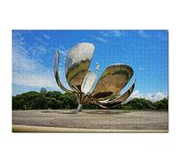 Puzzle générique Floralis Buenos Aires Argentine 300 pièces Jeu d'art Souvenir de Voyage 38 x 26 cm
