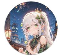 Puzzle Genshin Impact 1000 pièces pour Adultes, Casse-tête Stimulant pour Adolescents, soirée de Jeux en Famille Amusante 67,5 x 67,5 cm