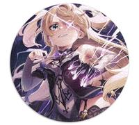 Puzzle Genshin Impact Fischl 1000 pièces pour Adultes, Puzzle Rond 1000 pièces, Jeu Familial créatif et décoration d'intérieur, Cadeau de Noël idéal pour Les Adolescents 67,5 x 67,5 cm