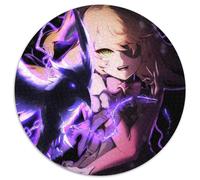 Puzzle Genshin Impact Fischl 1000 pièces Puzzle Rond de 1000 pièces Parfait pour s'amuser en Famille à Noël, Thanksgiving, Les Anniversaires et Pâques 67,5 x 67,5 cm