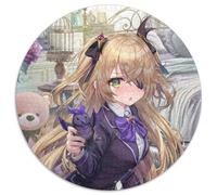 Puzzle Genshin Impact Fischl pour Adultes, 1 000 pièces, Rond, Niveau débutant, idéal pour Les Anniversaires et Les fêtes, 67,5 x 67,5 cm