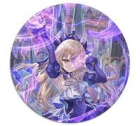 Puzzle Genshin Impact Fischl pour Adultes 1000 pièces Puzzle Rond 1000 pièces Activité familiale, Casse-tête, Décoration intérieure, Cadeau de Vacances 67,5 x 67,5 cm