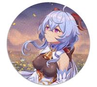 Puzzle Genshin Impact Ganyu 1000 pièces pour Adultes, Jeu interactif Familial en Carton, Cadeau Artisanal avec Illustrations colorées 67,5 x 67,5 cm