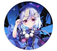 Puzzle Genshin Impact Qiqi 1000 pièces pour Adultes, Puzzle Rond 1000 pièces, activité familiale, décoration d'intérieur, Cadeau de Vacances 67,5 x 67,5 cm