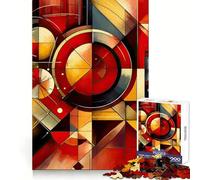 Puzzle géométrique coloré de 1000 pièces pour Adolescents, idéal pour se détendre et s'amuser, Cadeau de Noël Parfait (38x26cm)