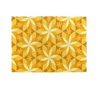 Puzzle géométrique Fleur de Vanille Jaune, 500 pièces pour Adultes - Puzzle en Bois pour Adultes et Personnes âgées
