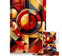 Puzzle géométrique Vibrant de 1000 pièces pour Adolescents Bien-être Mental, détente et Loisirs Bords Nets Cadeau touchant (38x52cm)