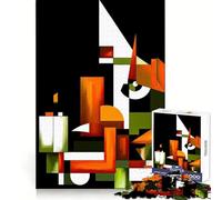 Puzzle géométrique visionnaire de 1000 pièces pour Adolescents Un Passe-Temps Relaxant et Stimulant, Un (38x52cm)