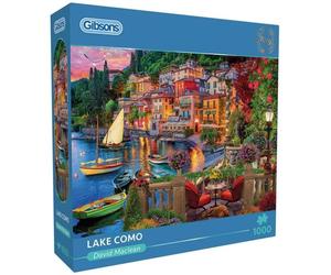 Puzzle - GIBSONS - Lake Como - 1000 pièces - Paysage naturel - Adulte