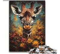 Puzzle Girafe 1000 pièces pour Adolescents, à partir de 14 Ans, décoration d'intérieur, Jeux de Famille, Cadeaux de Noël et d'anniversaire (26x38cm)