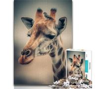 Puzzle Girafe 1000 pièces pour Adultes et Adolescents, Jeux éducatifs, décoration Murale, Cadeaux d'anniversaire et de Noël Uniques 38x26cm