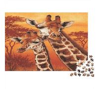 Puzzle Girafe 1000 Pièces pour Adults Adolescents Et Enfants - Difficile Puzzles Jeu De Patience en Famille 70x50cm/1000pcs