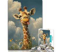 Puzzle Girafe Fantastique 1000 pièces pour Adultes et Adolescents, Jeux éducatifs, décoration d'intérieur, à Offrir en Cadeau pour Toute la Famille, 38x26cm