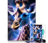 Puzzle Girafe Mythique pour Adolescents 1000 Pièces Stimule la Mémoire Détente et Amusement Motif à Assembler Cadeau Exquis (38x26cm)
