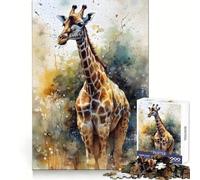 Puzzle Girafe Unique 1000 Pièces pour Adolescents Jeu de Réflexion et de Détente Design Amusant 38x26cm