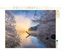 Puzzle · Givre, Brouillard et lumière du Matin au lac Tiefer See | 1000 pièces · Format assemblé 64 × 48 cm · CALVENDO Puzzle