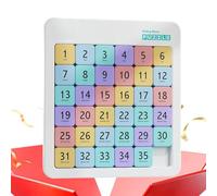 Puzzle Glissant - 22,5x20,5x1,1cm Puzzle Blocs Coulissants Numéros, Bloc Magnétique Éducatif | ABS, 315g, Magnétique, pour Famille Voyage Road Trip Anniversaire Salle aveur Fête Adulte