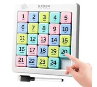 Puzzle Glissant Numérique - Jeu Éducatif Précoce,Puzzle Magnétique Glissant 6x6 pour Cerveau, Logique, Formation, Salle de Classe, Maternelle et Apprentissage Préscolaire