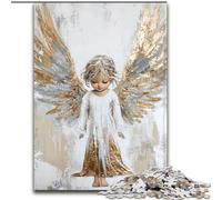 Puzzle Golden Angel Girl pour Adolescents, 1000 pièces, Anti-Stress, pour Passer Un Bon Moment, Interaction Parent-Enfant (50x75cm)
