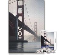 Puzzle Golden Gate Bridge Bay pour Adultes, 1000 pièces, activité éducative et stimulante, pour Les fêtes, Dimensions:38x52cm