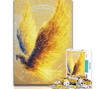 Puzzle Golden Phoenix 1000 pièces pour Adultes, Jeu Familial Anti-Stress, défi Difficile, Cadeaux du Père Noël Secret (75x50cm)