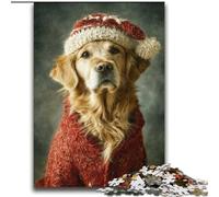 Puzzle Golden Retriever 2000 pièces pour Adultes et Adolescents, pour Passer Un Bon Moment à la Maison et renforcer l'amour Entre Couples (70x100cm)