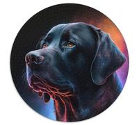 Puzzle Golden Retriever Noir 1000 pièces, Puzzle en Carton pour Adultes, idée Cadeau d'anniversaire, Jeu de réflexion Stimulant (Taille 67,5 x 67,5 cm)