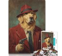 Puzzle Golden Retriever Tueur pour Adolescents, Jeu éducatif et défi, idéal comme Cadeau pour Toute la Famille (38x26cm)