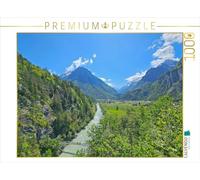 Puzzle · Gorges de l'Aare | Gorges de l'Aare avec vue imprenable sur les montagnes · 1000 pièces · Format assemblé 64 × 48 cm · CALVENDO Puzzle