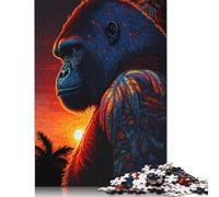 Puzzle Gorilla Art Style 6 1000 pièces pour Adultes, Puzzles pour Adultes et Adolescents à partir de 12 Ans, 1000 pièces (75 x 50 cm)