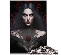 Puzzle Gothique fantôme des ténèbres pour Adultes, Cadeaux en Bois, Anti-Stress, défi Difficile 50x75cm