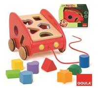 Puzzle Goula Voiture à tirer avec formes encastrables 8 pièces G