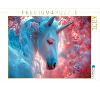 CALVENDO Puzzle Licorne Gracieuse dans la forêt enchantée | 1000 pièces Taille de la Pose 64 x 48 cm Puzzle Photo pour des Heures heureuses