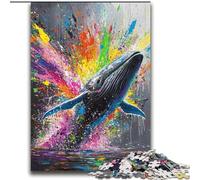 Puzzle Graffiti Baleine 2000 pièces pour Adultes, Jeu Stimulant et Jeu Familial, Collection d'artistes, Beaux-Arts à partir de 14 Ans (70x100cm)
