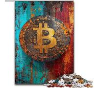 Puzzle Graffiti Bitcoin 1000 pièces pour Adolescents, Jeu Stimulant, idéal comme Cadeau pour Toute la Famille (26x38cm)