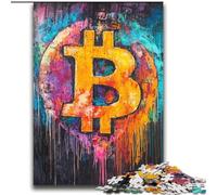 Puzzle Graffiti Bitcoin 2000 pièces pour Adultes et Adolescents, à partir de 14 Ans, décoration Murale, Cadeaux Uniques pour Anniversaire et Noël 70x100cm