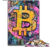 Puzzle Graffiti Bitcoin 2000 pièces pour Adultes et Adolescents, activités familiales Amusantes à la Maison, Cadeau d'anniversaire, Cadeau de Voyage (70x100cm)