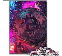 Puzzle Graffiti Bitcoin pour Adultes, 1000 pièces, à partir de 14 Ans, décoration d'intérieur, Jeux de Famille, Cadeaux de Noël et d'anniversaire (26x38cm)