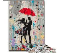 Puzzle Graffiti Danseuse Parisienne 1000 Pièces pour Adultes Ados, à partir de 14 Ans Décoration Murale Cadeau Unique pour Anniversaire et Noël 50x75cm