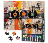 Puzzle graffiti pop art pour adultes 1000 blocs, puzzle en disques vinyle, puzzle graffiti pour adultes, jeux de puzzle ou jouets, convient aux amis plus âgés 50 x 70 cm
