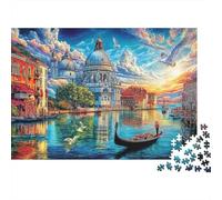 Puzzle Grand Canal - Venise 1000 Pièces pour Adolescents Et Enfants - Difficile Puzzles Jeu De Patience en Famille 70x50cm/1000pcs