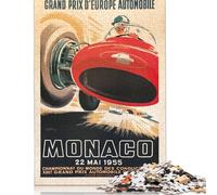 Puzzle Grand Prix de Monaco 1960, Jouet de détente, Puzzle en Carton de qualité supérieure pour Adultes et Enfants, Cadeaux de Noël, 1000 pièces (75 x 50 cm)