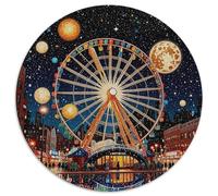 Puzzle Grande Roue 1000 Pièces pour Adultes Enfants Jeu ÉduChatif Puzzles Ciel Étoilé Planètes Grande Roue Cadeau Home Decor 1000pcs (67.5x67.5cm)