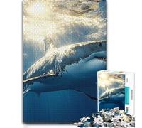 Puzzle Great White Shark Underwater Sunlight pour Adultes, 500 PCS