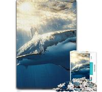 Puzzle Great White Shark Underwater Sunlight pour Adultes, Format 1000 PCS