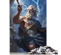 Puzzle Grec Zeus, Puzzle rectangulaire en Carton, pour Adultes et Enfants, Cadeaux de Noël, 1 000 pièces (75 x 50 cm)