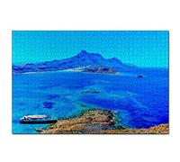 Puzzle Grèce Crète 500 pièces pour Adultes et Famille, Cadeau Souvenir de Voyage 52 x 38 cm