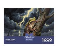 Puzzle Grenouille Arboricole 1000 Pièces en Carton pour Adultes Enfants Jeu Éducatif Jeu De Défi Puzzles Idée Cadeau Home Decor 70x50cm/1000pcs