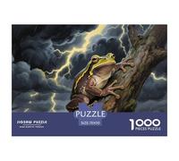 Puzzle Grenouille arboricole avec 1000 Pièces pour Adultes,Forêt sous Orage Un Jeu De Dexérité Très Difficile Puzzle Éducatif Aux Défis 70x50cm/1000pcs