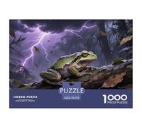 Puzzle Grenouille arboricole avec 1000 Pièces pour Adultes,Orage Rainforest Un Jeu De Dexérité Très Difficile Puzzle Éducatif avec des Défis 70x50cm/1000pcs